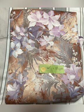 3 1/4 yards  of 60” wide floral knit fabric